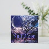 Cartes d'invitation pour la soirée Halloween sous  (Debout devant)