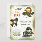 Cartes d'invitation pour l'anniversaire de l'armée (Devant)