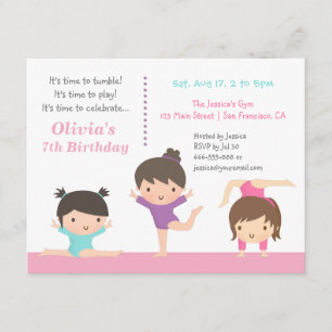 Cartes d'invitation pour l'anniversaire de petites