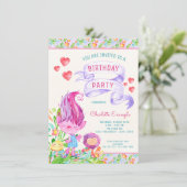 Cartes d'invitation pour l'anniversaire de Troll (Debout devant)