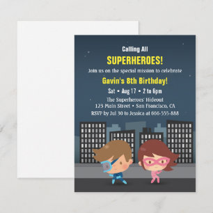 Cartes d'invitation pour l'anniversaire des enfant