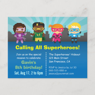 Cartes d'invitation pour l'anniversaire des enfant