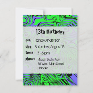 Cartes d'invitation pour l'anniversaire des garçon
