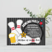 Cartes d'invitation pour l'anniversaire des garçon (Debout devant)