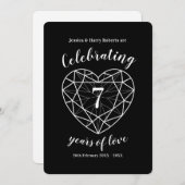 Cartes d'invitation pour l'anniversaire d'Onyx, 7 (Devant / Derrière)