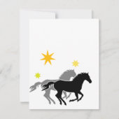Cartes d'invitation pour l'anniversaire d'un cheva (Devant)