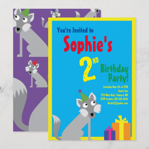 Cartes d'invitation pour l'anniversaire d'un enfan