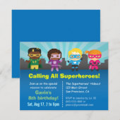Cartes d'invitation pour l'anniversaire d'un group (Devant / Derrière)