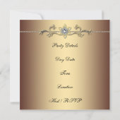 Cartes d'invitation pour l'anniversaire d'une femm (Dos)