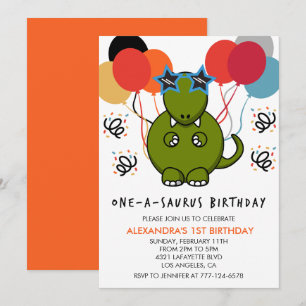 Cartes d'invitation pour le 1er anniversaire de di