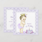Cartes d'invitation pour le 1er anniversaire de la (Devant / Derrière)