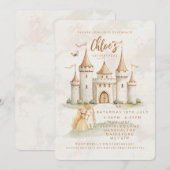 Cartes d'invitation pour le 1er anniversaire de la (Devant / Derrière)