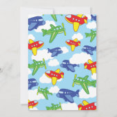 Cartes d'invitation pour le 1er anniversaire d'un  (Dos)