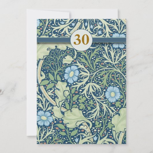 Cartes d'invitation pour le 30e anniversaire (Devant)