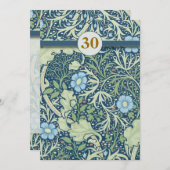 Cartes d'invitation pour le 30e anniversaire (Devant / Derrière)