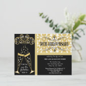 Cartes d'invitation pour le 50e anniversaire de Ch (Debout devant)