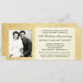 Cartes d'invitation pour le 50e anniversaire de ma (Devant / Derrière)