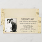 Cartes d'invitation pour le 50e anniversaire - Fle (Devant / Derrière)