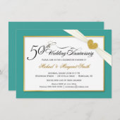 Cartes d'invitation pour le 50e anniversaire - Tur (Devant / Derrière)