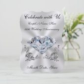 Cartes d'invitation pour le 60e anniversaire, modè (Debout devant)