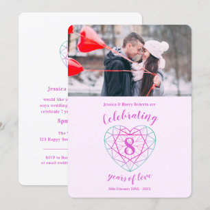 Cartes d'invitation pour le 8ème anniversaire de m