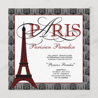 Cartes d'invitation pour le bal de promo à Paris