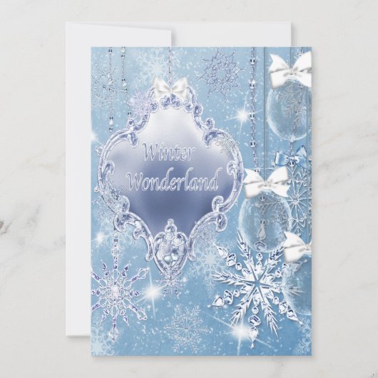 Cartes d'invitation pour le bal d'hiver Winter Won (Devant)