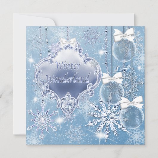 Cartes d'invitation pour le bal d'hiver Winter Won (Devant)