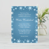 Cartes d'invitation pour le bal d'hiver Wonderland (Debout devant)