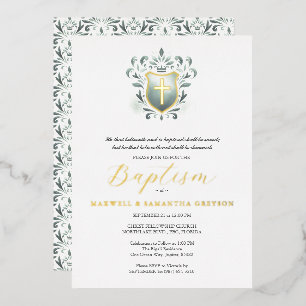 Cartes d'invitation pour le baptême de jumeaux, bl