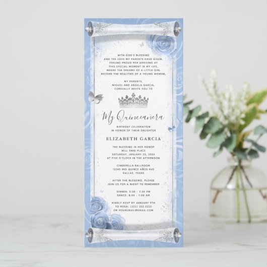 Cartes d'invitation pour le défilement d'anniversa (Debout devant)