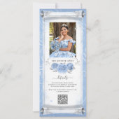 Cartes d'invitation pour le défilement d'anniversa (Dos)