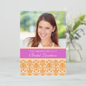 Cartes d'invitation pour le déjeuner de la mariée  (Debout devant)