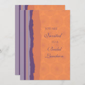 Cartes d'invitation pour le déjeuner de la mariée (Devant / Derrière)