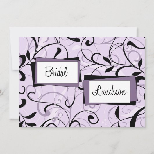 Cartes d'invitation pour le déjeuner de mariée de (Devant)