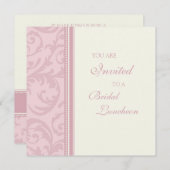 Cartes d'invitation pour le déjeuner nuptial des p (Devant / Derrière)