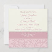 Cartes d'invitation pour le déjeuner nuptial des p (Dos)