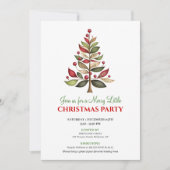 Cartes d'invitation pour le dîner de Noël avec un (Devant)