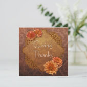 Cartes d'invitation pour le dîner de Thanksgiving  (Debout devant)