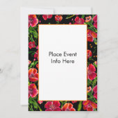 Cartes d'invitation pour le jardin de pavots (Devant)