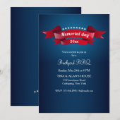 Cartes d'invitation pour le jour du Souvenir (Devant / Derrière)