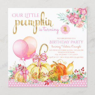 Cartes d'invitation pour le premier anniversaire d