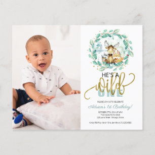 Cartes d'invitation pour le premier anniversaire d