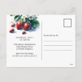 Cartes d'invitation pour le premier anniversaire d (Dos)