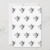 Cartes d'invitation pour le thé de Noël (Dos)