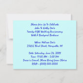 CARTES D'INVITATION POUR LE VINGT-CINQUIÈME ANNIVE (Dos)