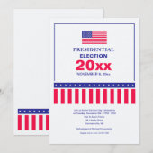 Cartes d'invitation pour l'élection 2  (Devant / Derrière)