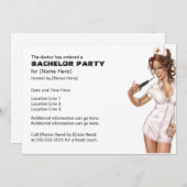 Cartes d'invitation pour l'enterrement de vie de g (Devant / Derrière)