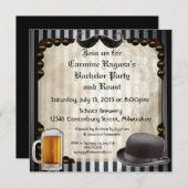 Cartes d'invitation pour l'enterrement de vie de g (Devant / Derrière)