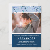 Cartes d'invitation pour les 14 ans d'un garçon Ph (Devant)